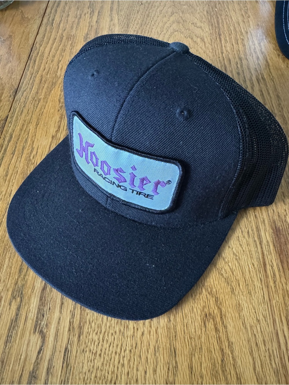 Hoosier Racing Tire Black Mesh Trucker Hat